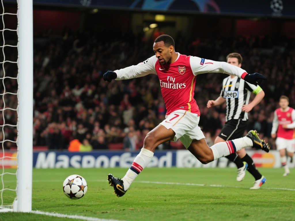 阿森纳队史欧冠单赛季破5球，仅亨利与萨卡达成此成就